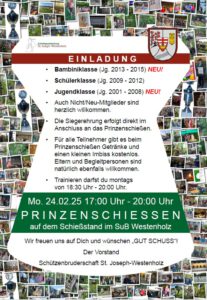 Schülerprinzenschießen @ Schießstand im SuB (zivil)